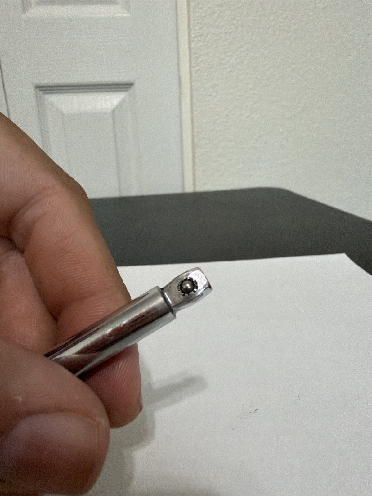 Snap-On TMXW4 1/4 Drive 4” Long Chrome Friction Ball Wobble Ext. Made in the USA
