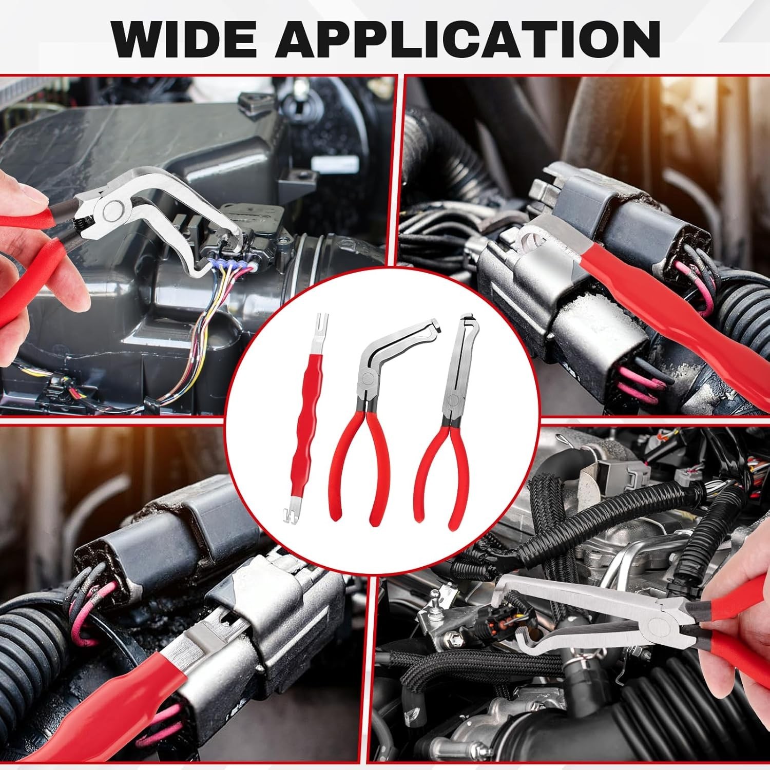 3 Pack Electrical Disconnect Pliers,Electrical Connector Separator for Cars NEW!