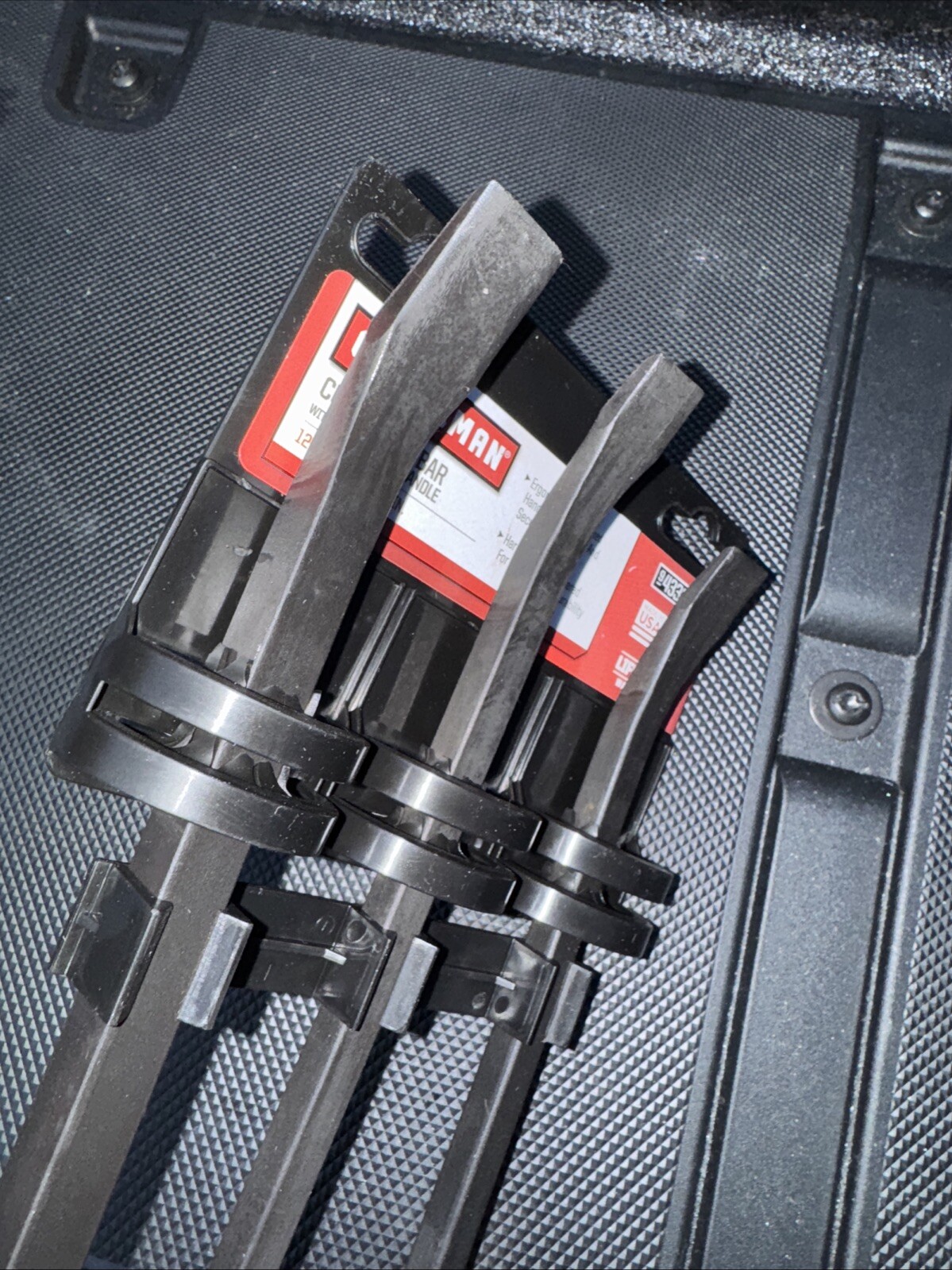 Nos Sears Craftsman Strike Cap Pry Bar Set, 12″ 17″ 25″, made in USA 43395 NEW