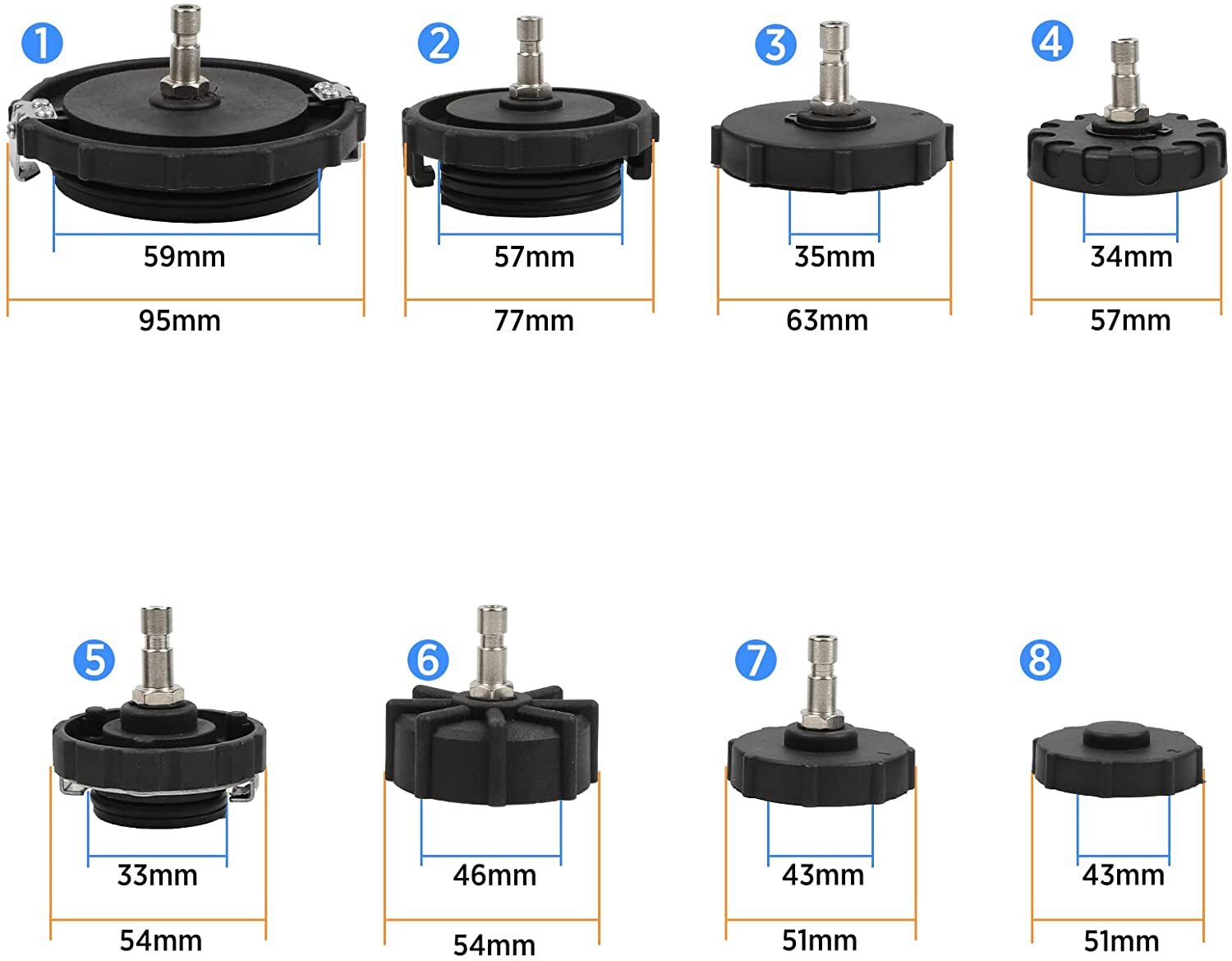 Master Cylinder Adapter Set Brake Fluid Bleeding Tool Brake Bleeder Adapter Kit