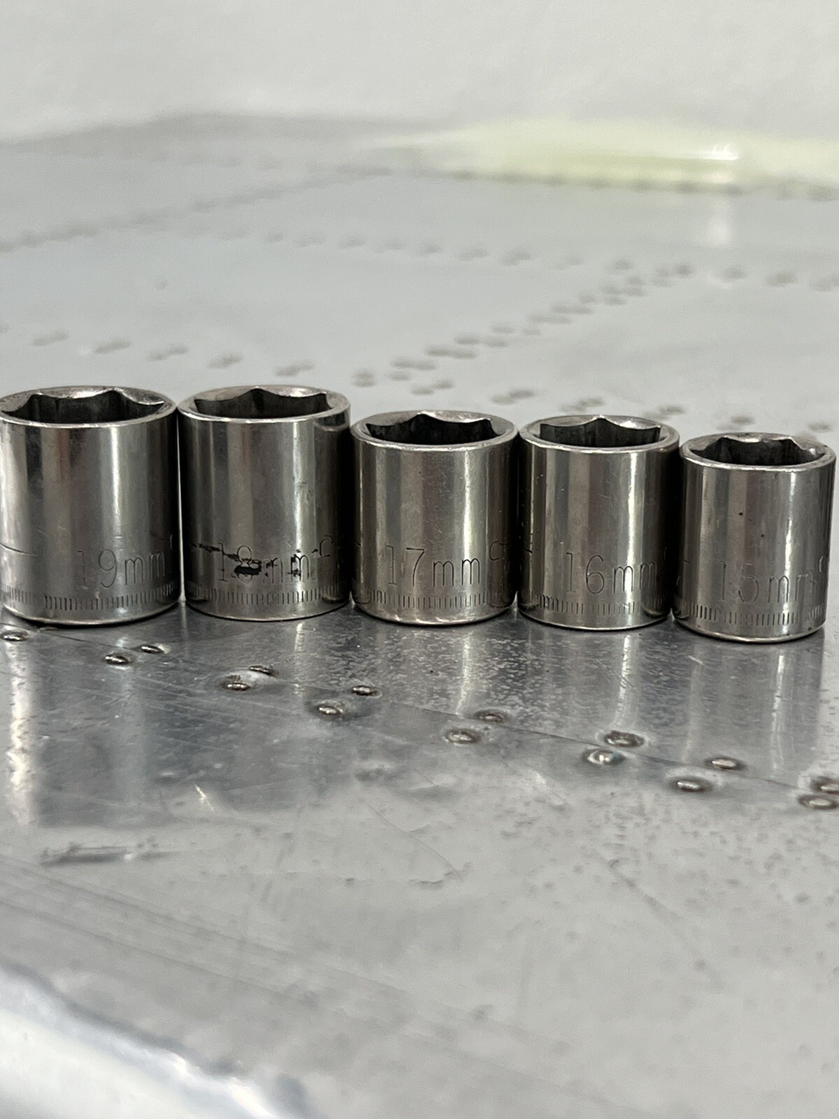 CRAFTSMAN TOOLS 12pc 3/8» DRIVE 6 POINT + DOUBLE SQUARE SOCKET SET USA READ