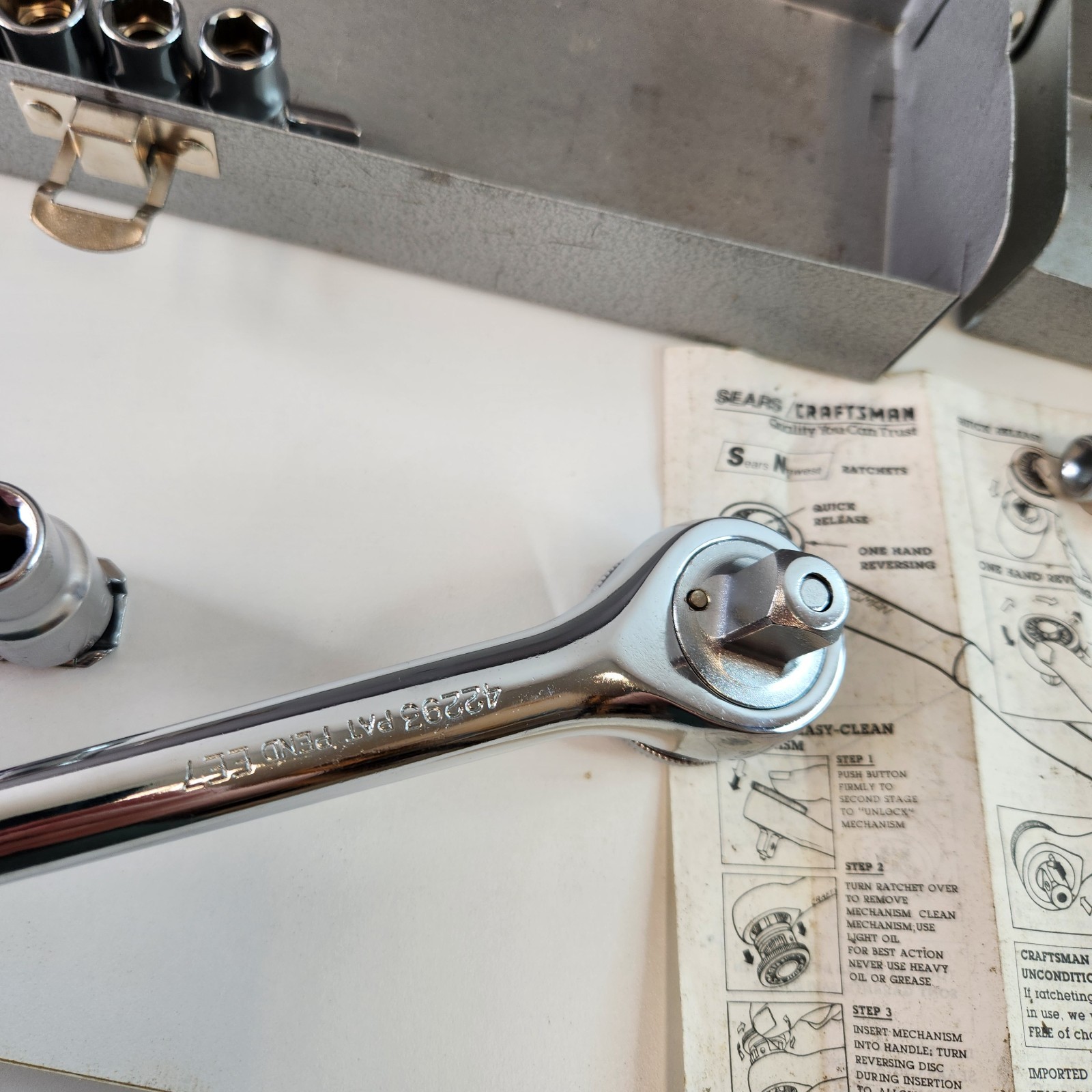 Craftsman USA Gold Label EE Series Thumbwheel Quick-Release Ratchet Set