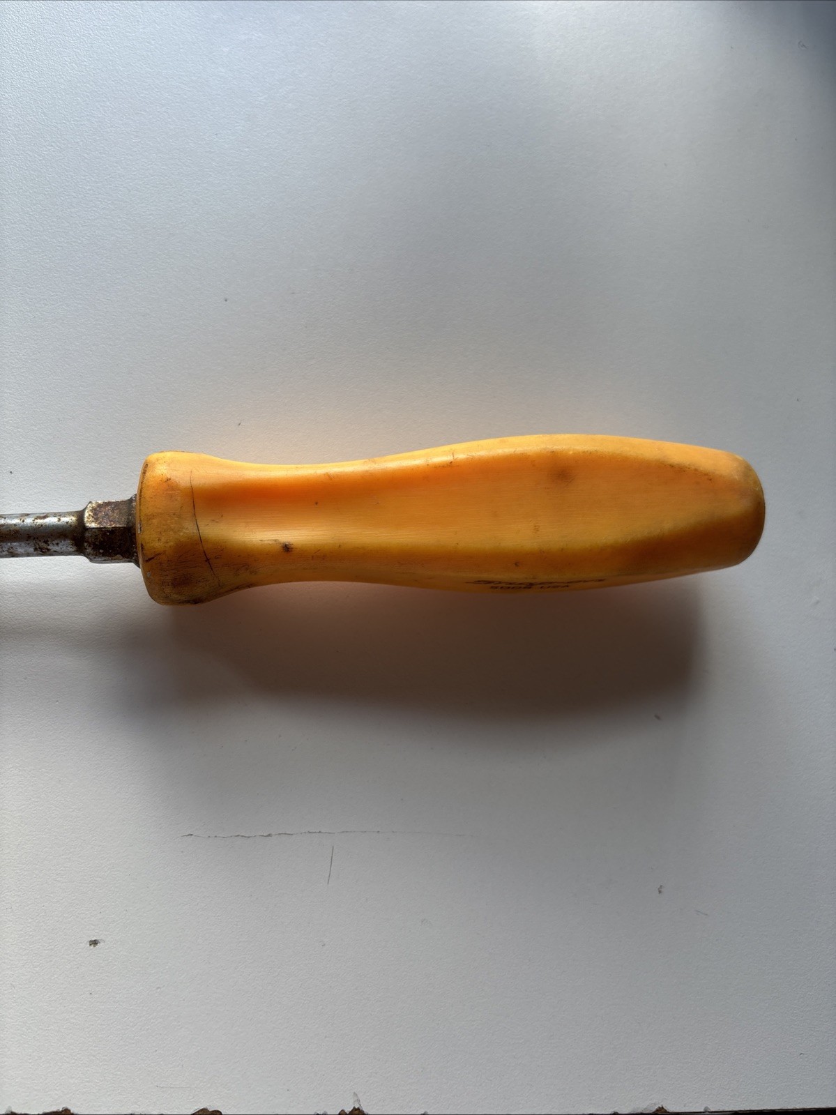 Snap-on SDD8 3/8″ Tip 8″ Long Shaft Flat Screwdriver Heavy Duty Orange Handle