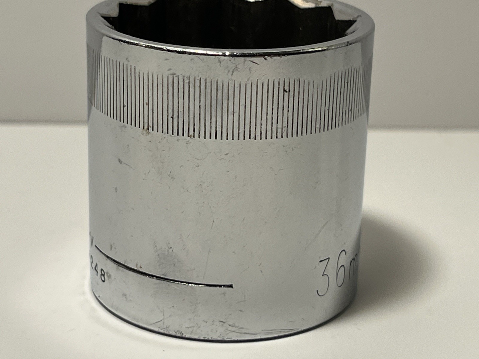 CRAFTSMAN 36mm Socket 12Pt CMMT 44248 Metric 1/2″ Drive Chrome Made in USA