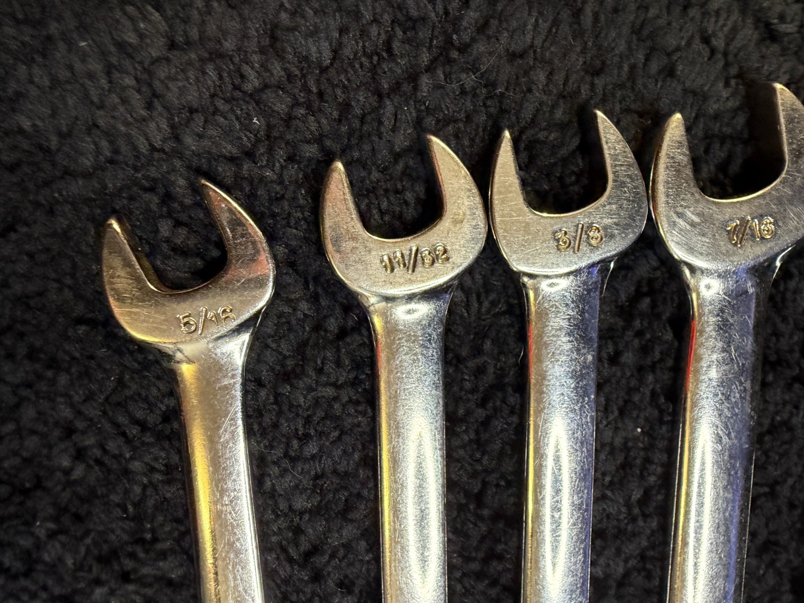 9 – Piece Vintage Snap-on OSH707 6 Point Combination Wrench Set 5/16″ – 3/4″