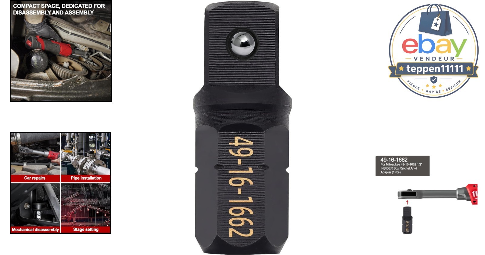 Box Ratchet 1/2 In Anvil Drive Adapter
