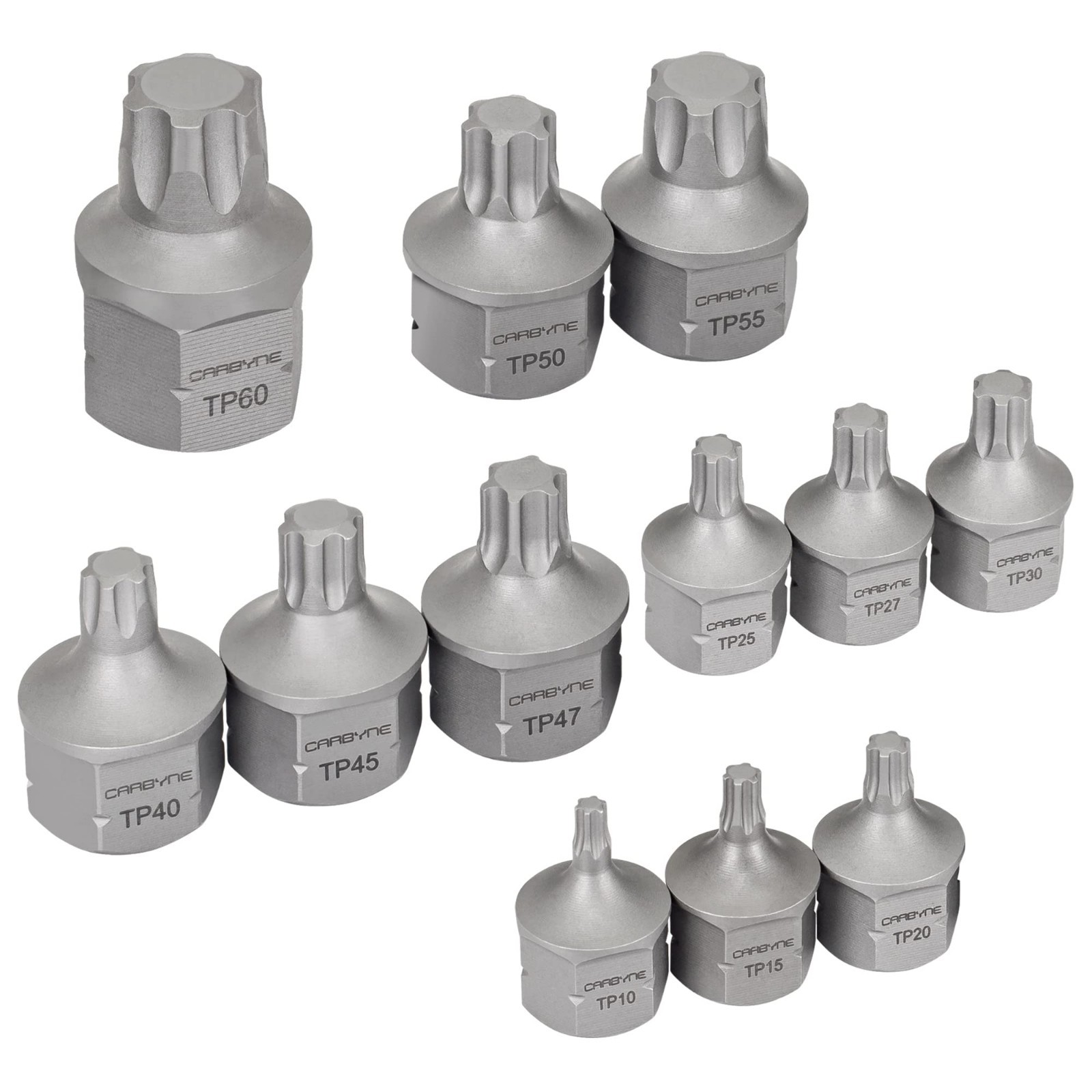 12-Piece Torx Plus Stubby Bit Socket Set, Low Profile S2 Steel, Dual Drive, Tigh