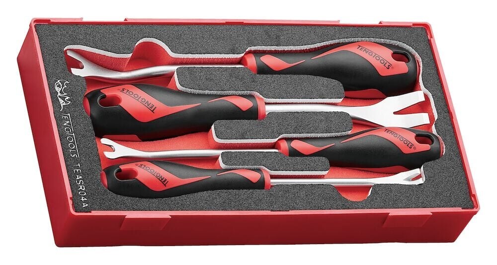 Teng Tools TEASR04A Clip & Panel Remover 4 Piece set In Foam