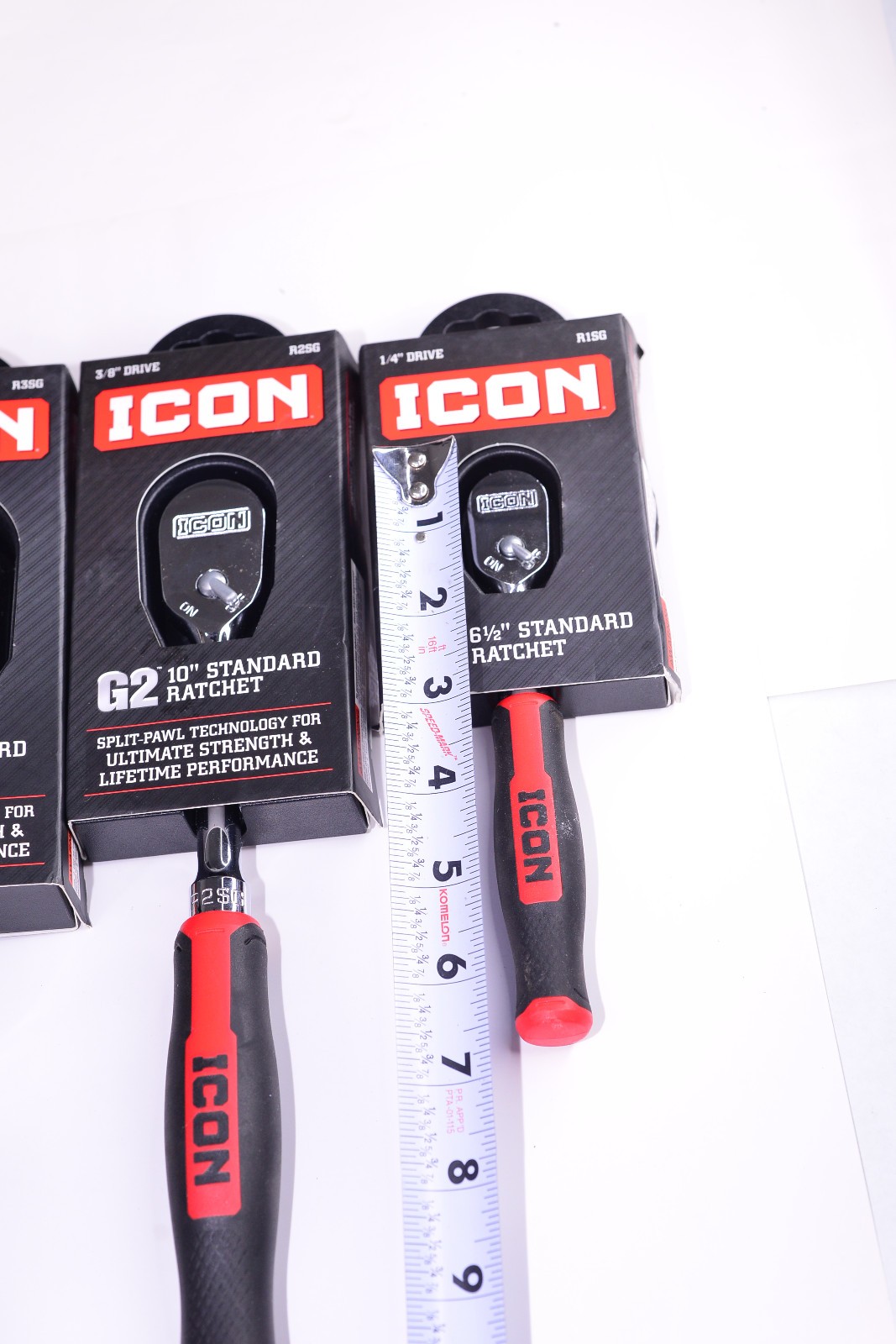 New ICON G2 Series 1/2″ & 3/8 & 1/4″ Drive R3SG R2SG R1SG Ratchet Set 70435