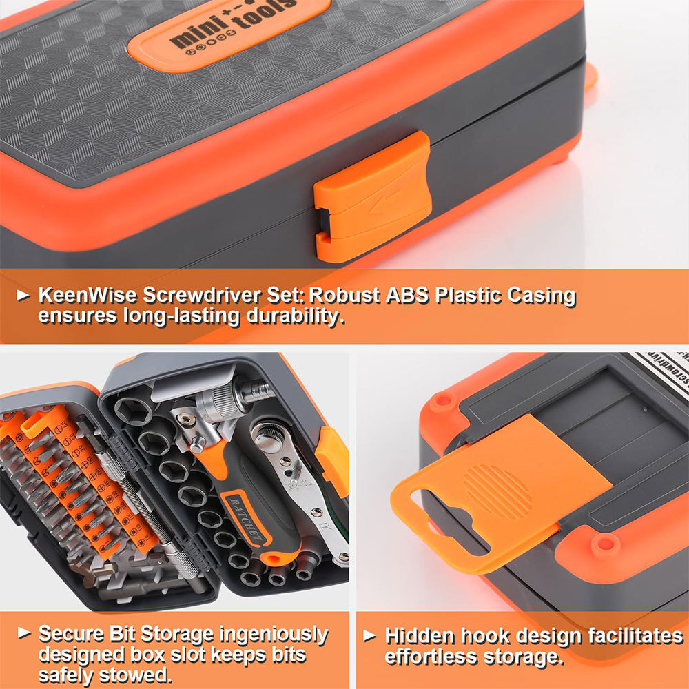 Professional 38 PCS Ratchet Spanner Socket Wrench Set 1/2″ 1/4″ 3/8″ Tool Kit