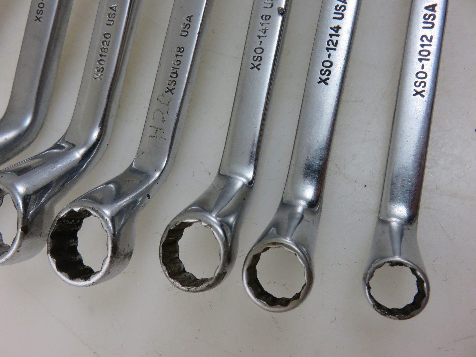 Snap-On XSO SHORT 60° Offset Box End Wrench 7pc Set 5/16″-13/16″ Vintage