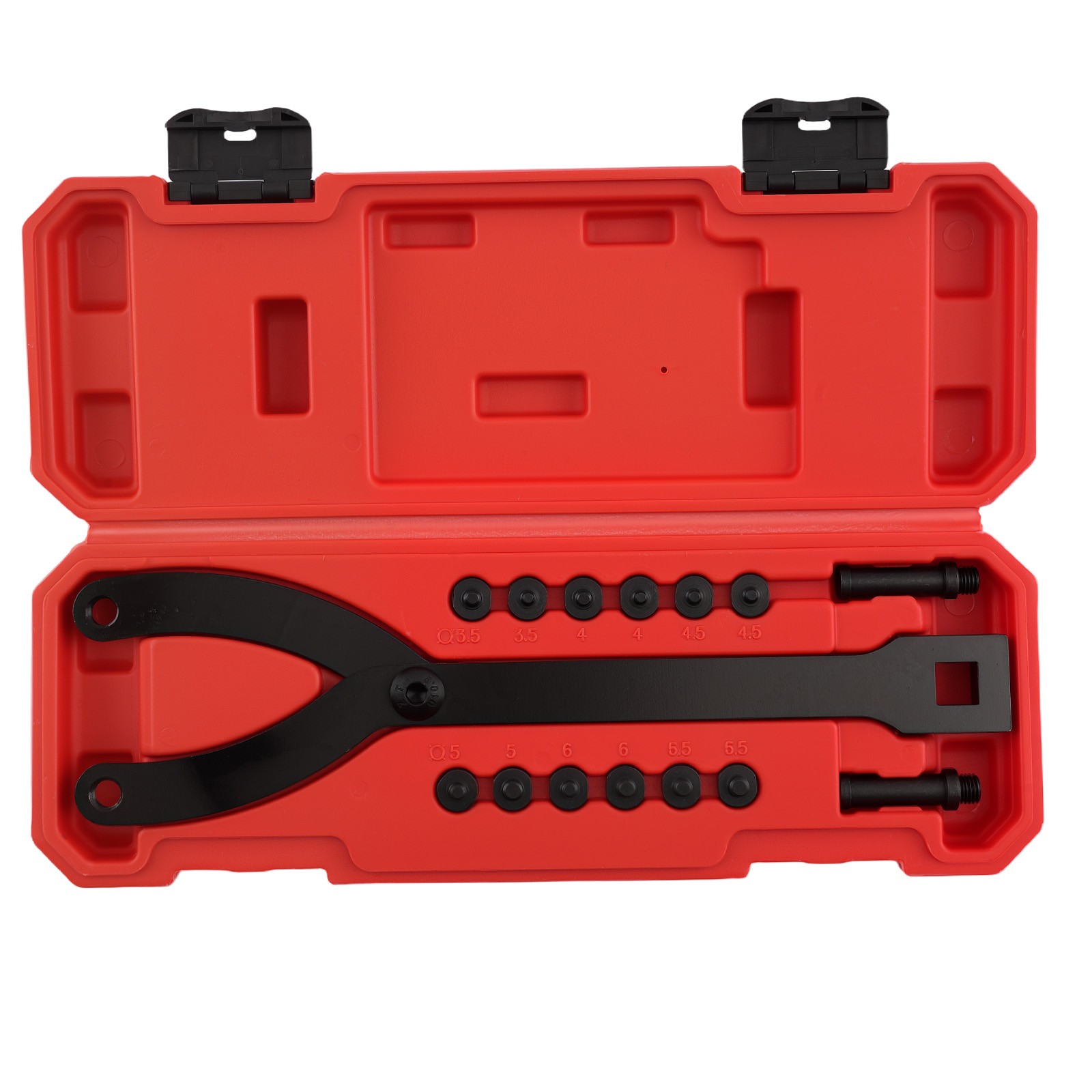 Adjustable Variable Pin Spanner Wrench Tool 1/2″ Drive 3.2-12.7cm Steel Set