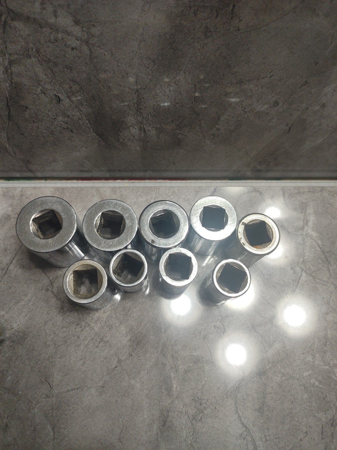 12 Piece Craftsmen Set 9 Craftsman 12pt 1/2 «Drive Sockets and 3 Extention
