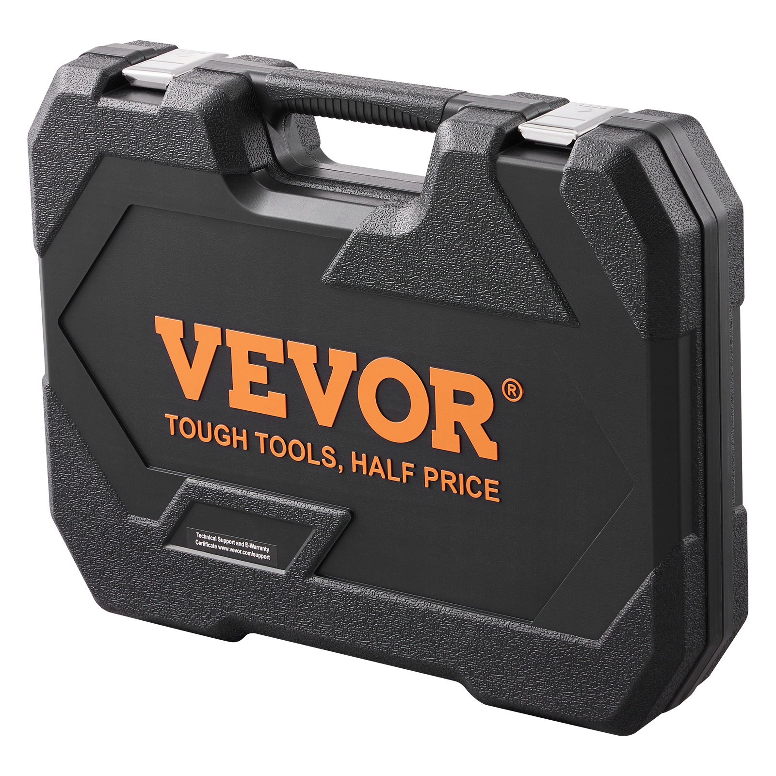 VEVOR 106 Pcs Socket Set 1/4in 3/8in Drive Socket and Ratchet Set 6-Point Tool