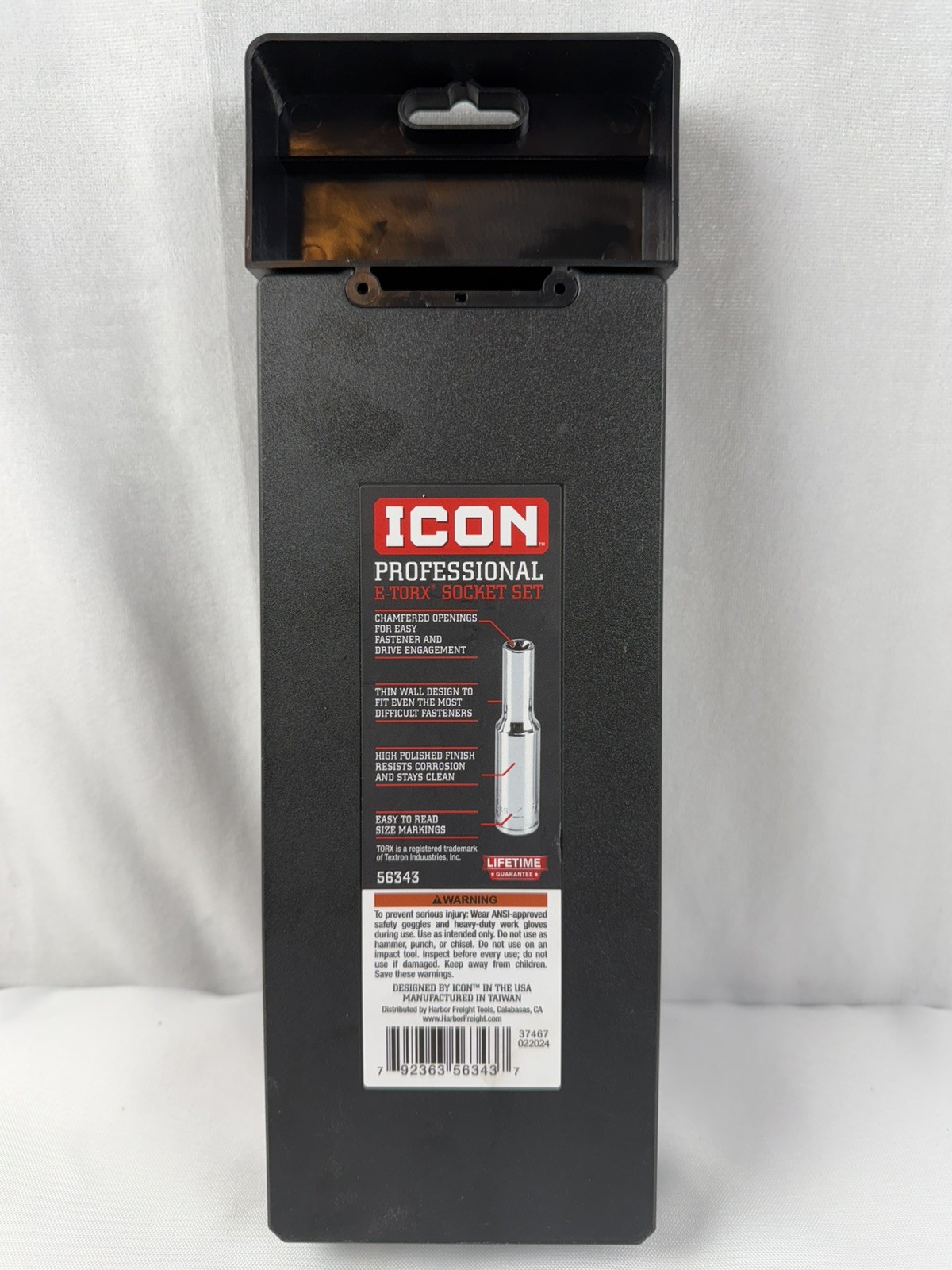 Icon Professional (S1D-6) 6 Piece E-Torx 1/4” Drive Metric Socket Set 56343 NEW
