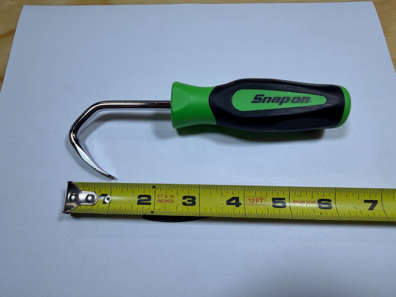 Snap-on Tools USA NEW GREEN Soft Grip Hook Short Radiator Pick SGAS1713BG