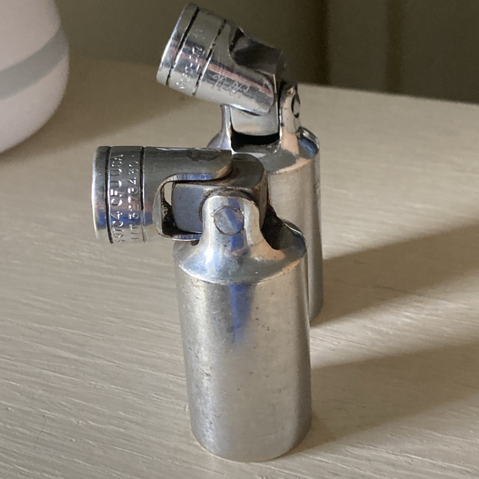 TWO Snap On Swivel Tools Both 13/16 S9704 CFU Made In USA (initials engraved)