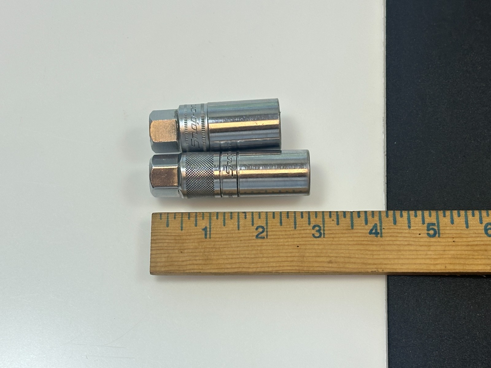 🇺🇸 Snap-on Tools USA 2pc Spark Plug Socket Set Lot, S9711 18mm & S9706KA 5/8”