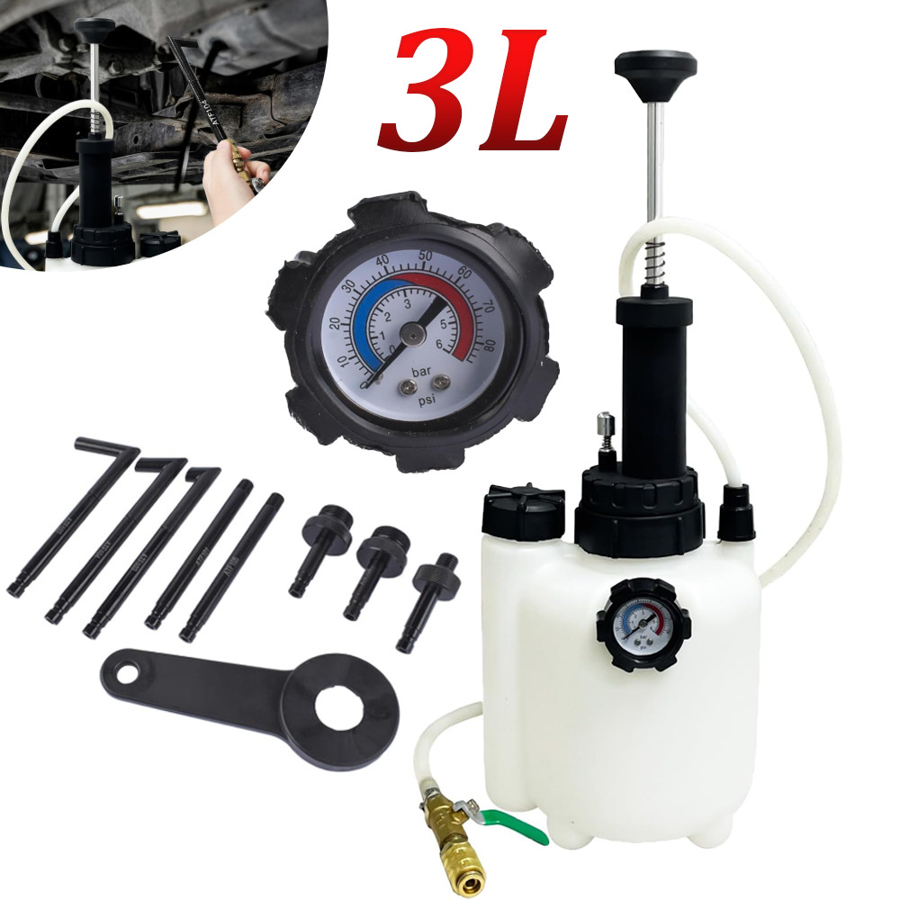 3L Transmission Fluid Pump Oil Manual Tool With 8pc ATF Adaptors Filler System