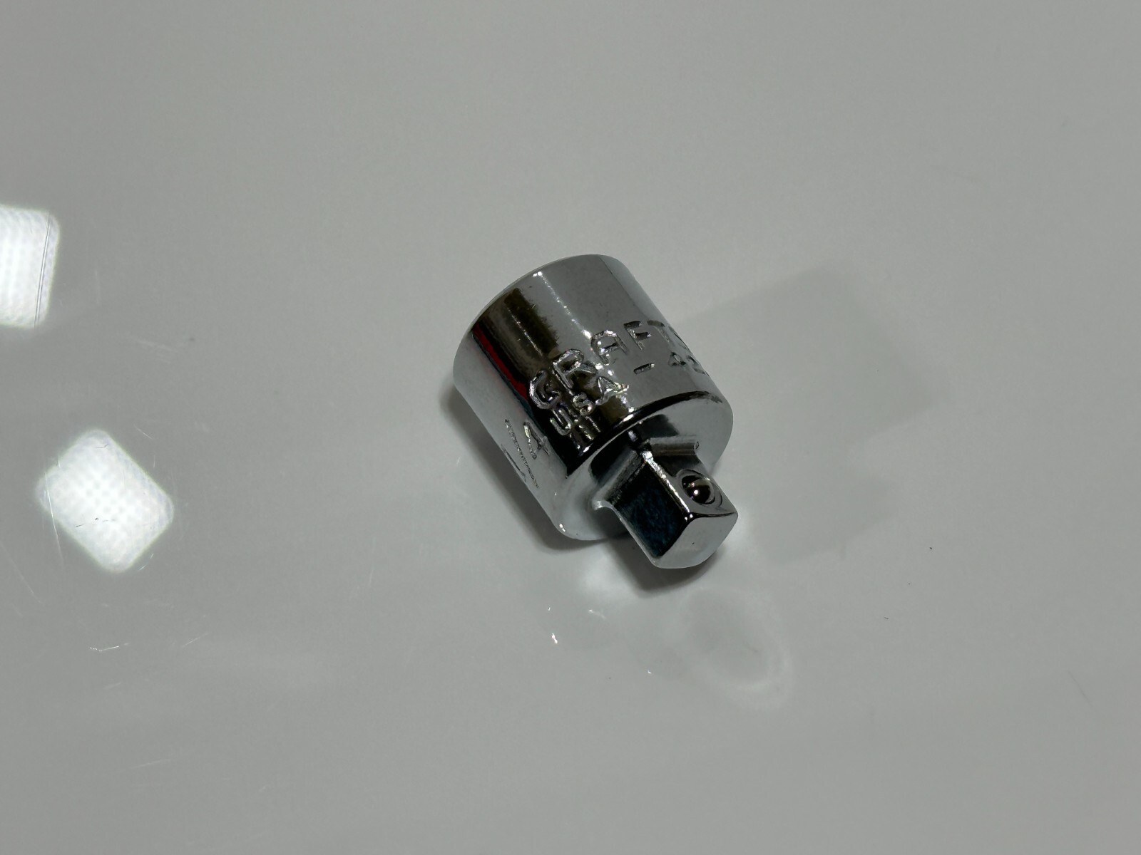 NOS Craftsman USA Made 4256 3/8″ Drive to 1/4″ Drive Chrome Adapter Reducer