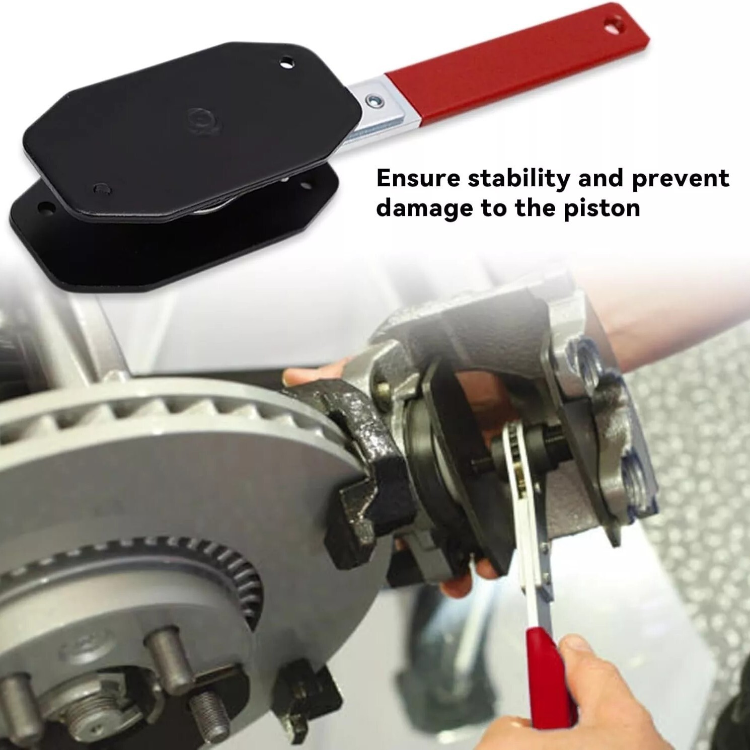 360° Ratchet Brake Piston Wrench Portable Spreader Caliper Pad Install Tool Red