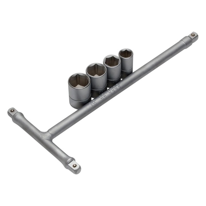 1/4″ Drive 6″ Length T-Style T-handle Breaker Bar w Socket Set 5 Pieces