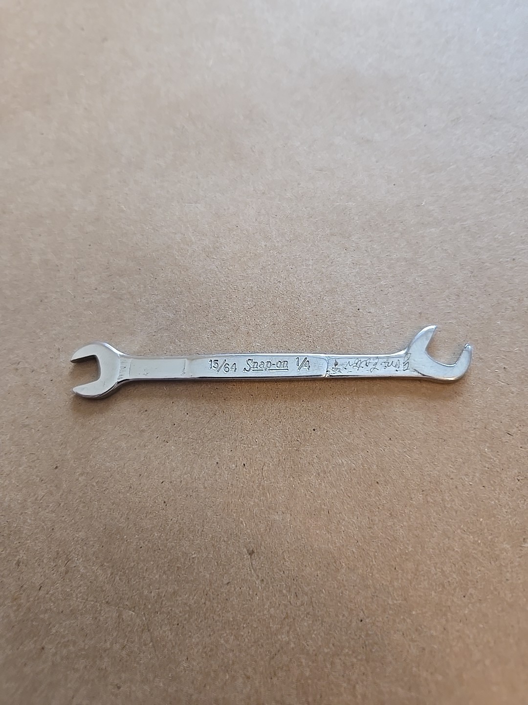 Snap On 15/64″-1/4″ SAE 15°60° Offset Open End Ignition Wrench USA DS1516