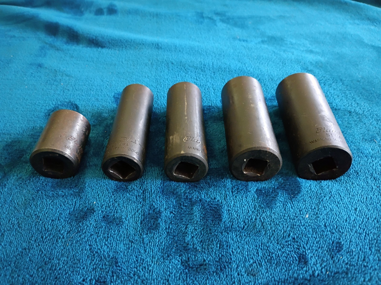 BLUE-POINT TOOLS 1/2″ DRIVE DEEP TWIST IMPACT SAE SOCKET SET 5pc.