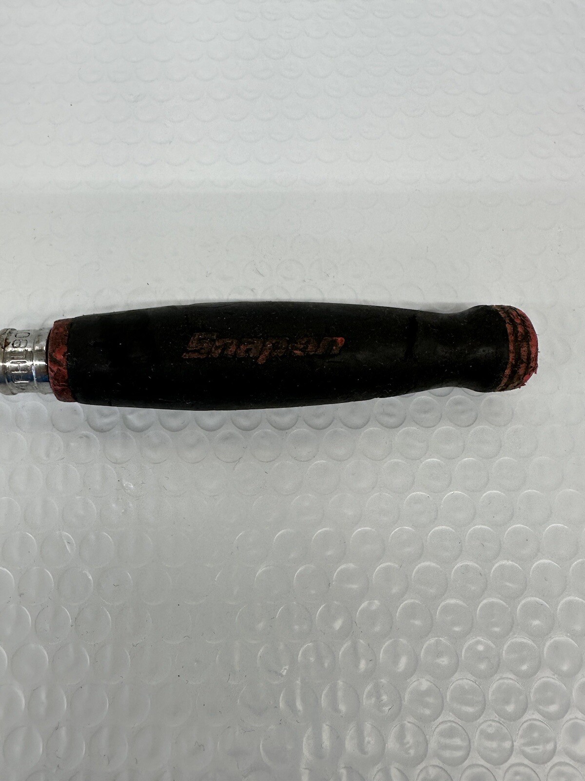 Snap On 3/8” Drive 12” Long Ratchet FHL80 Red & Black Soft Grip Handle