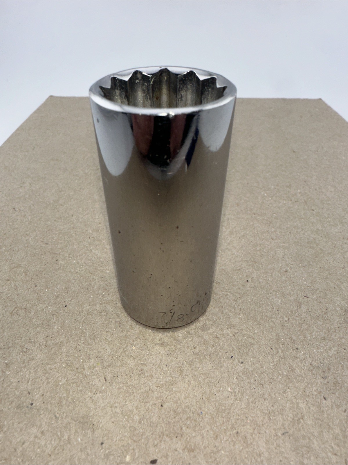 Craftsman 7/8 in. x 3/8 in. drive. 12 Point Deep Socket, CMMT 43319. Used. 643