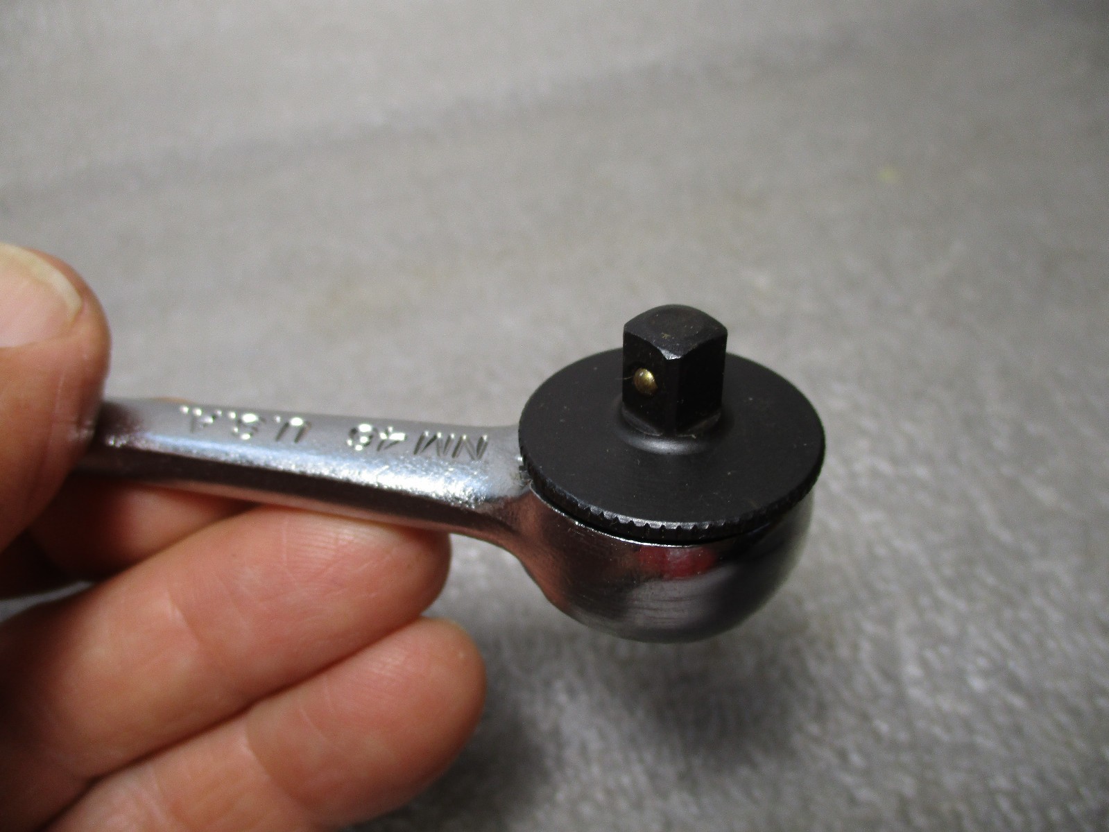 Vtg. NAPA USA 1/4″ Drive Ratchet NM47 RHFT Fine Tooth Push Release Near Mint!