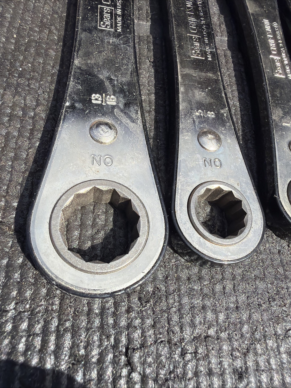Sears Craftsman USA Nos 5pc Fog one Double Box Ratcheting Wrench Set Sae 4368