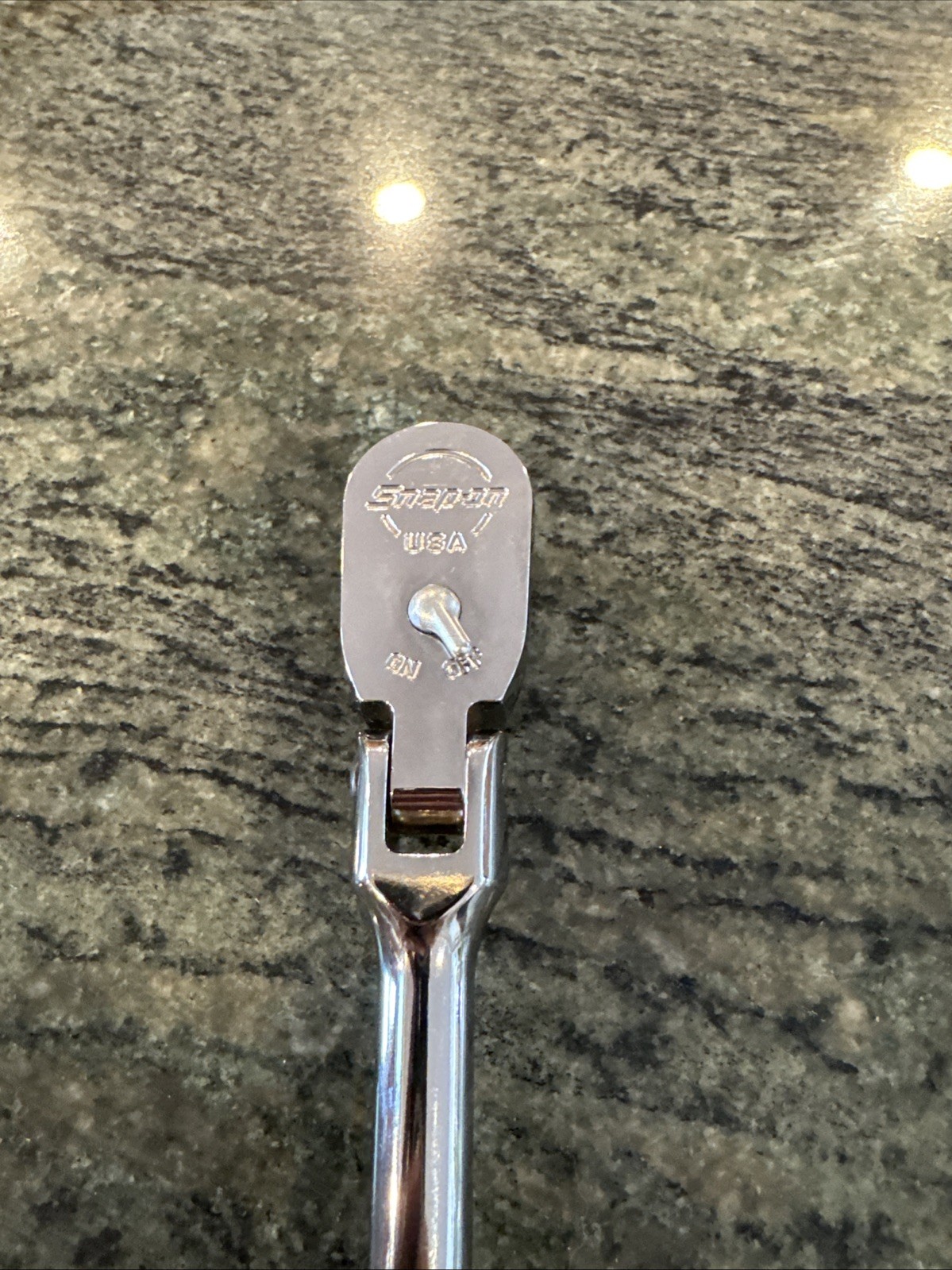 Snap On fbf80a dual 80 standard handle bent flex head ratchet chrome handle new