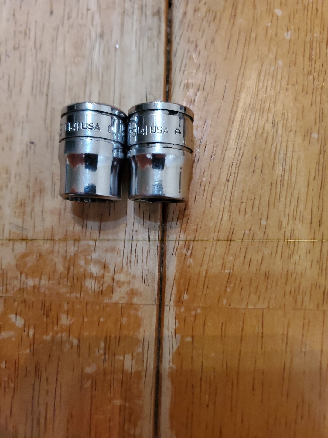 Snap On 3/8″ Drive 7/16″ 6&12PT SAE Shallow Chrome Sockets Lot Of 2