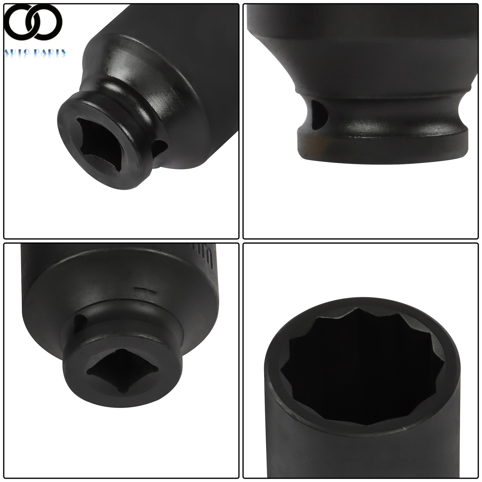 8Pc Axle Nut Socket Set 12 Point 1/2″ Drive 29-39mm for Toyota BMW Mercedes-Benz