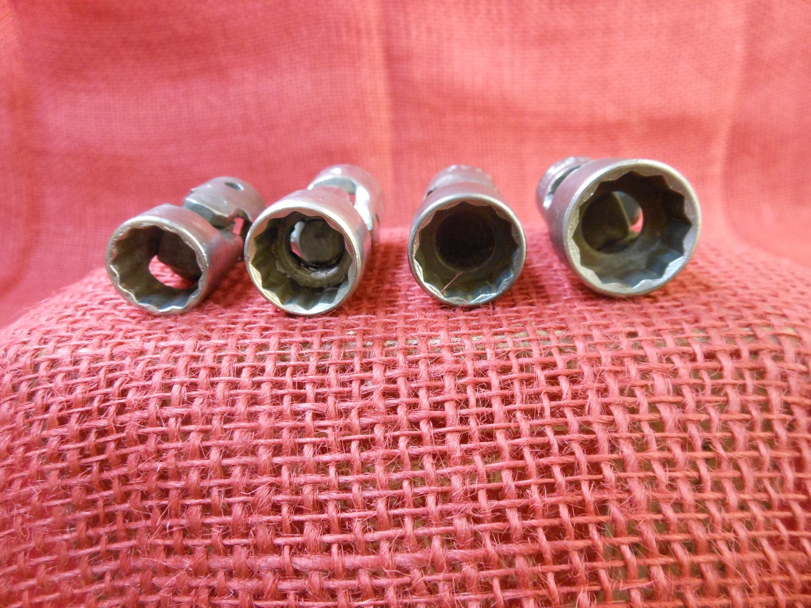 4 Universal Joint Sockets, All 3/8″ Drive, All 12 Point, All U.S. 1/2, 9/16, 5/8