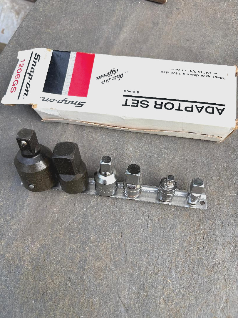 Snap – On Tools No. 1206GS, 6Pc SAE Combination Adaptor Set, Made in USA 2002