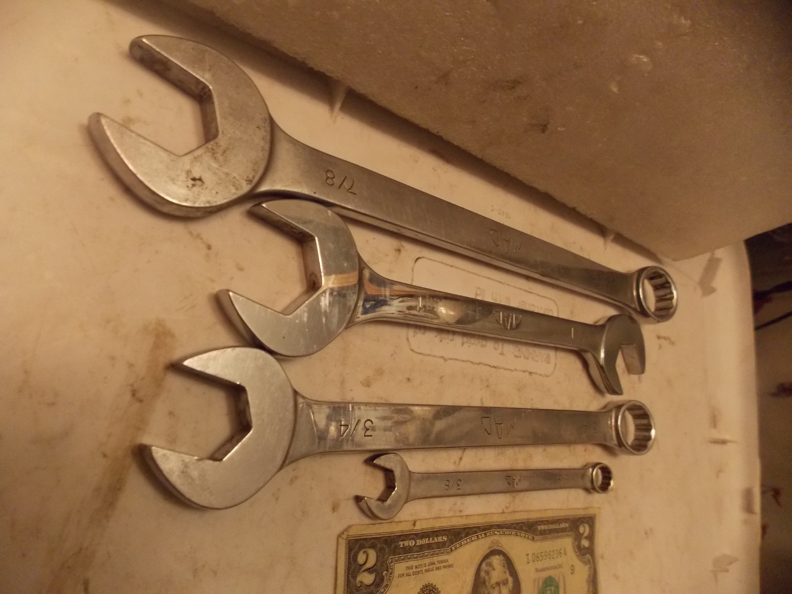 Mac Tools 7/8 3/4 3/8 Combination 7/8″ 3/4″ 3/8″ Wrench Sold Single FREEShipAfr1