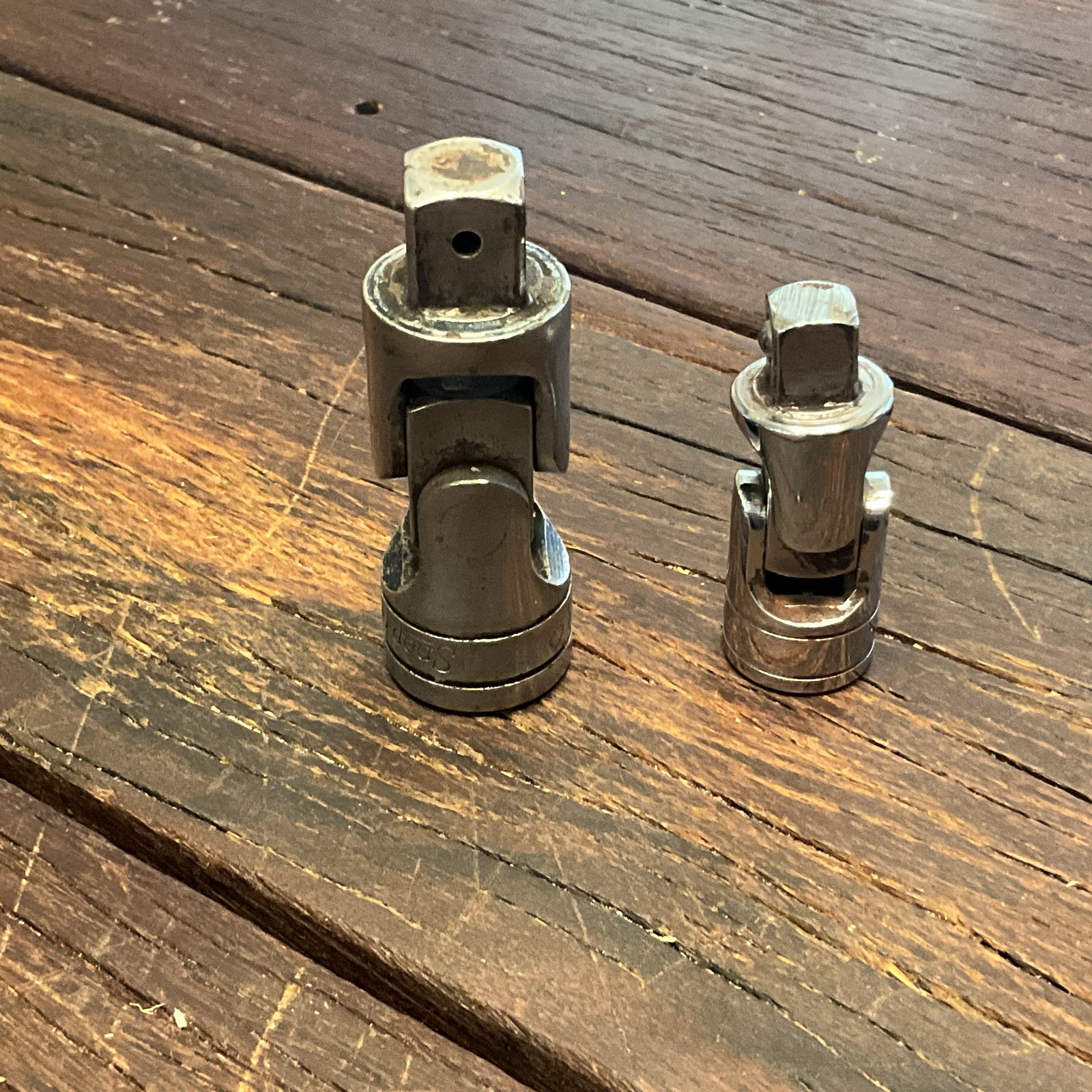 Snap On 3/8 & 1/2 – Drive Universal Joint Swivel Adapter Set FU8A S8 Dr