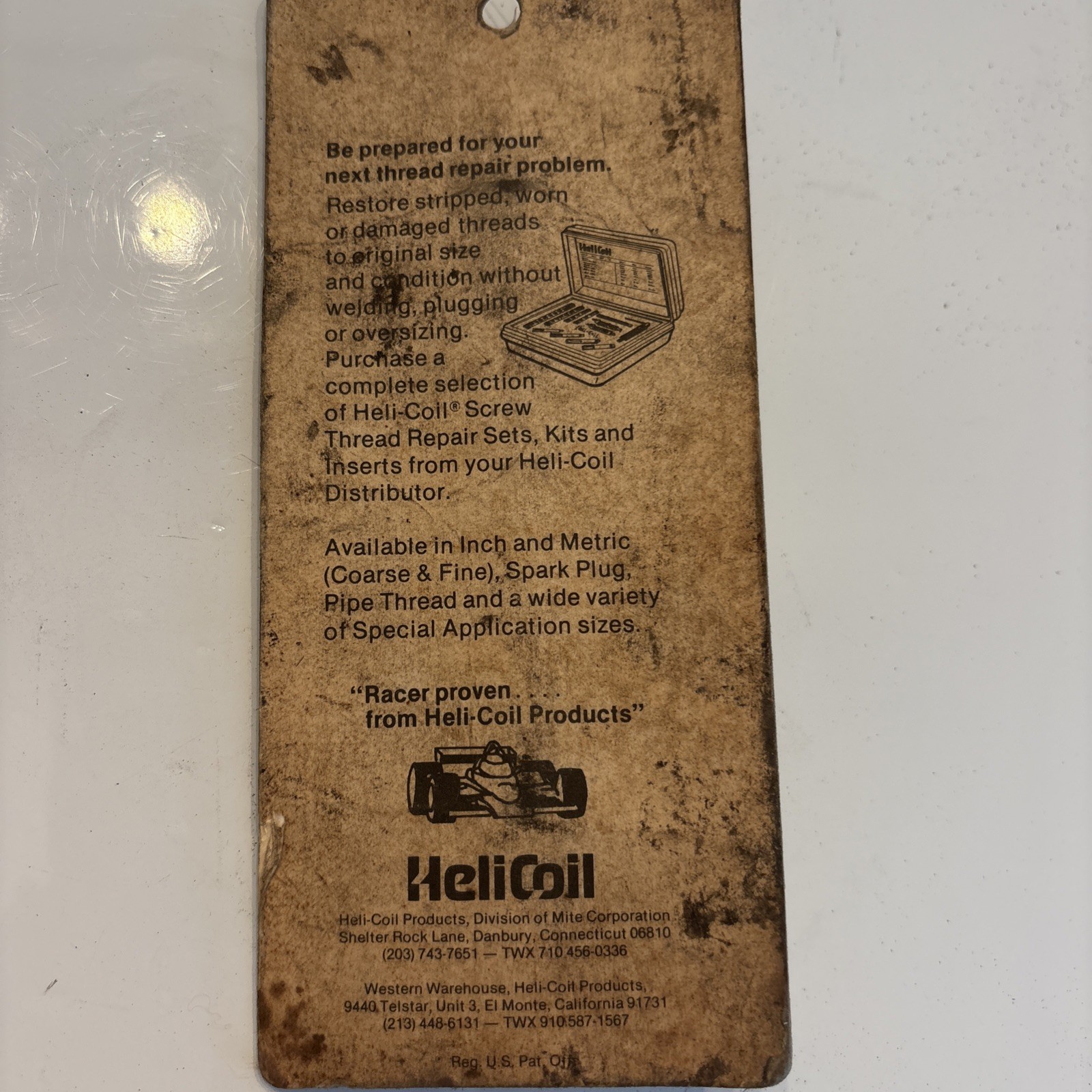 Vintage HeliCoil R1084-5 M5 x 0.8 Thread Repair Inserts 12 Pack NOS