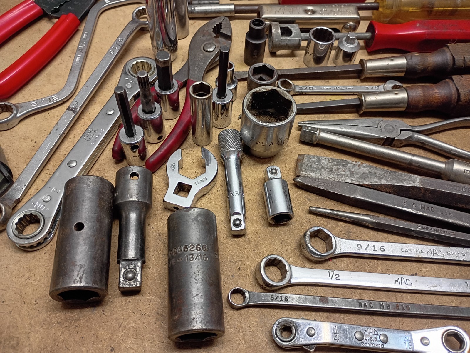 Huge Lot of 50 pc. MAC Tools – Wrenches, Sockets & Much More.
