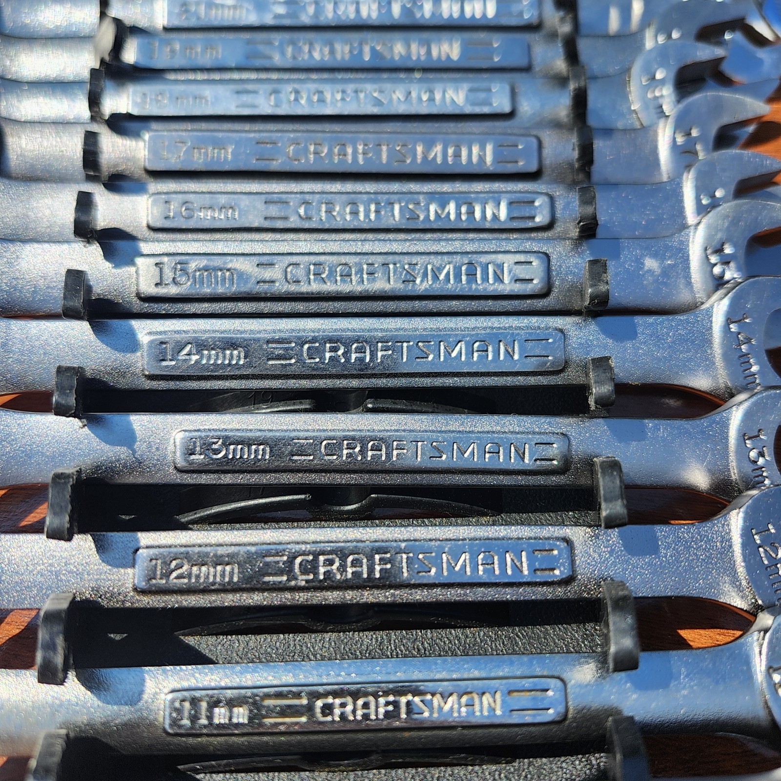 Vintage Craftsman Metric Combination Wrench Set 6-24mm 16 Pcs. VA, V Series USA