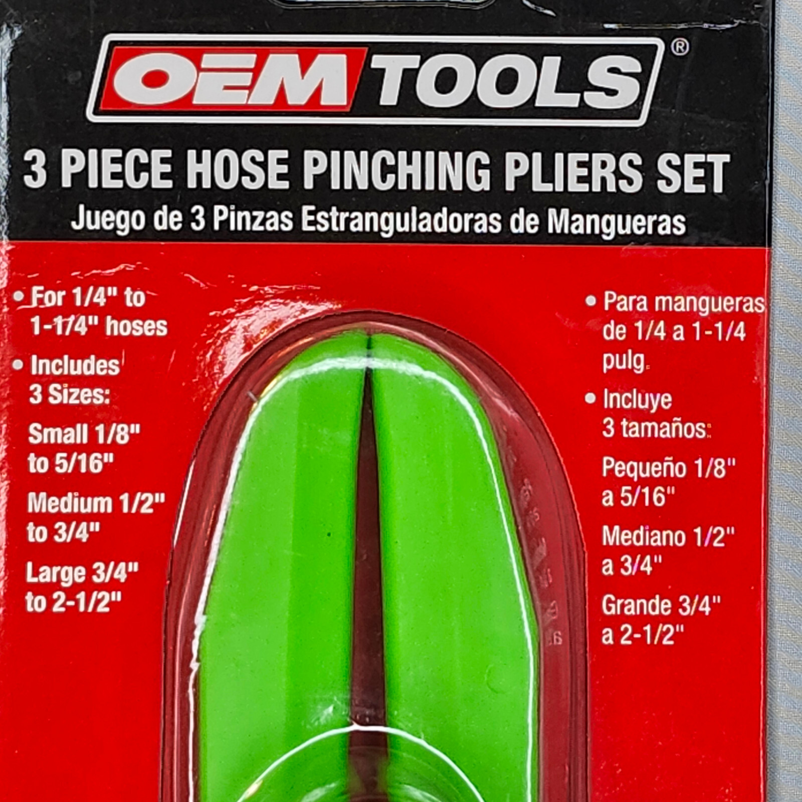 OEMTOOLS 24689 3 Piece Hose Pinching Pliers Set -Securely Seals Hoses for Repair