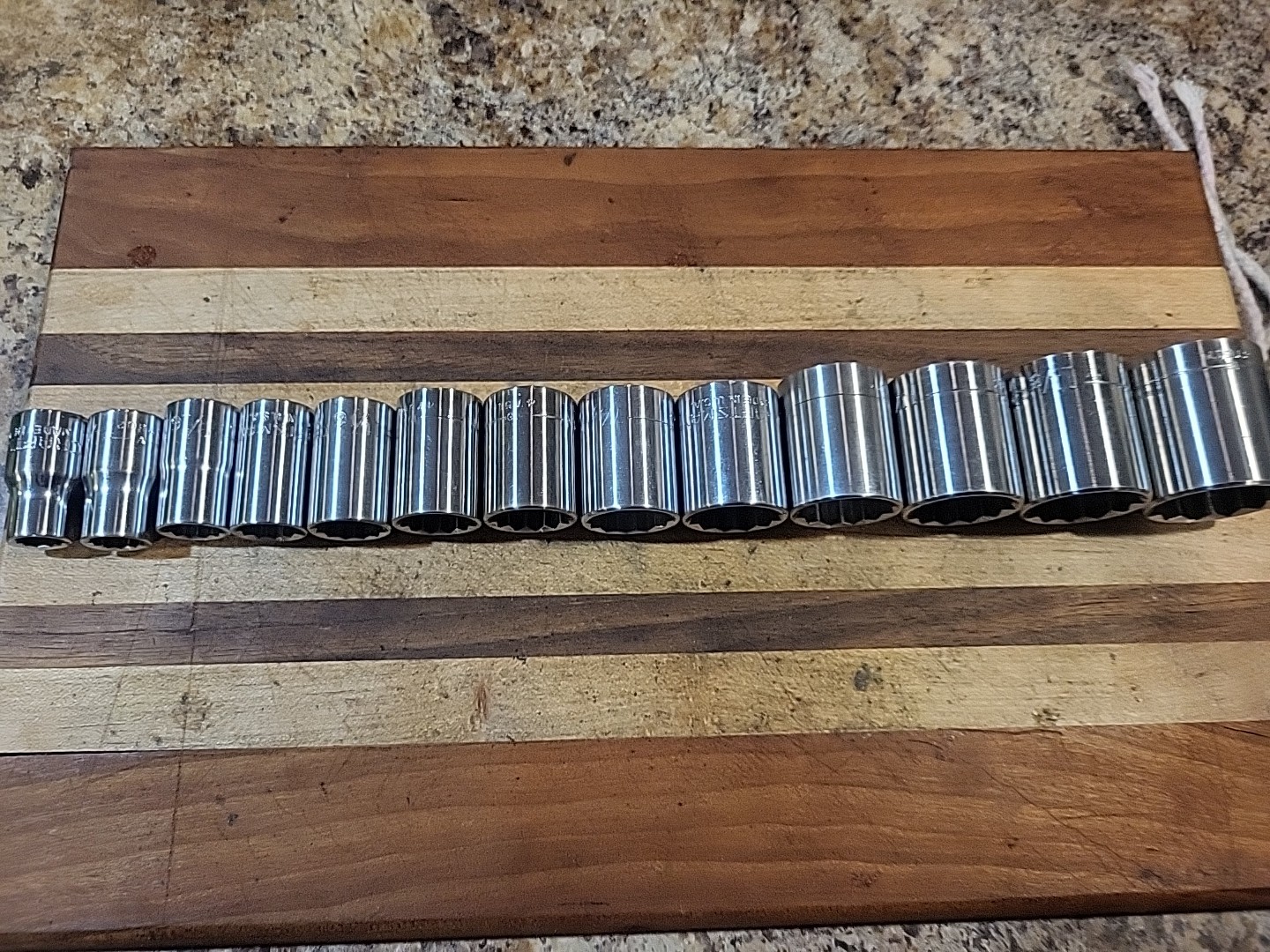 Craftsman 13 Pc. SAE Shallow Socket Set 1/2″ Dr. 12 Pt. 7/16″ to 1-1/4″ 🇺🇸
