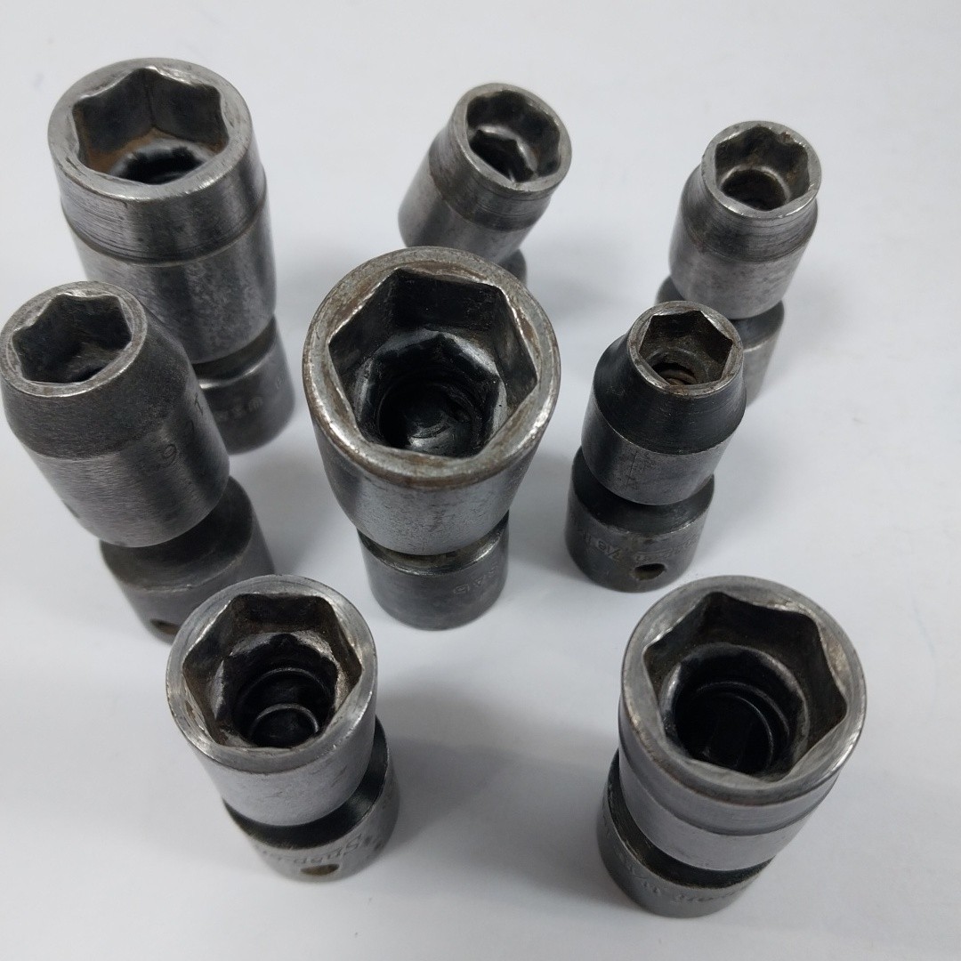 Snap-on Tools USA 1/2″ Drive 6pt Impact Swivel Socket 7pc Set + 1 Addt Mac USA