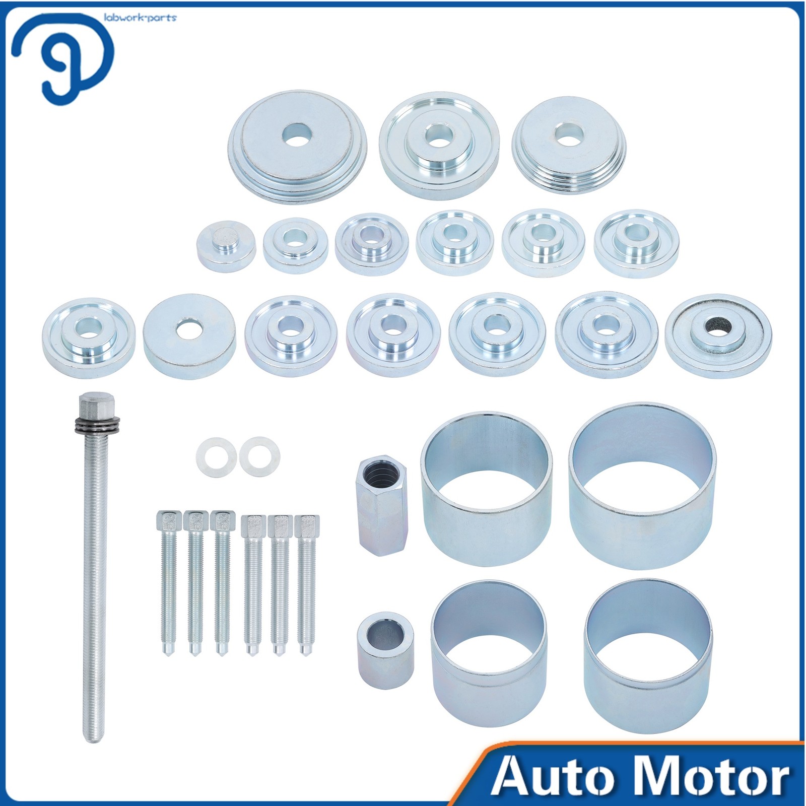 31Pcs Front Wheel Drive Hub Bearing Puller Remover Install Removal Tool Kit Set