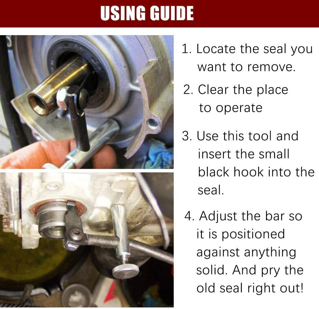 58430 Shaft Type Seal Puller Cam Shaft Crank Shaft Seals Remover Automotive Tool