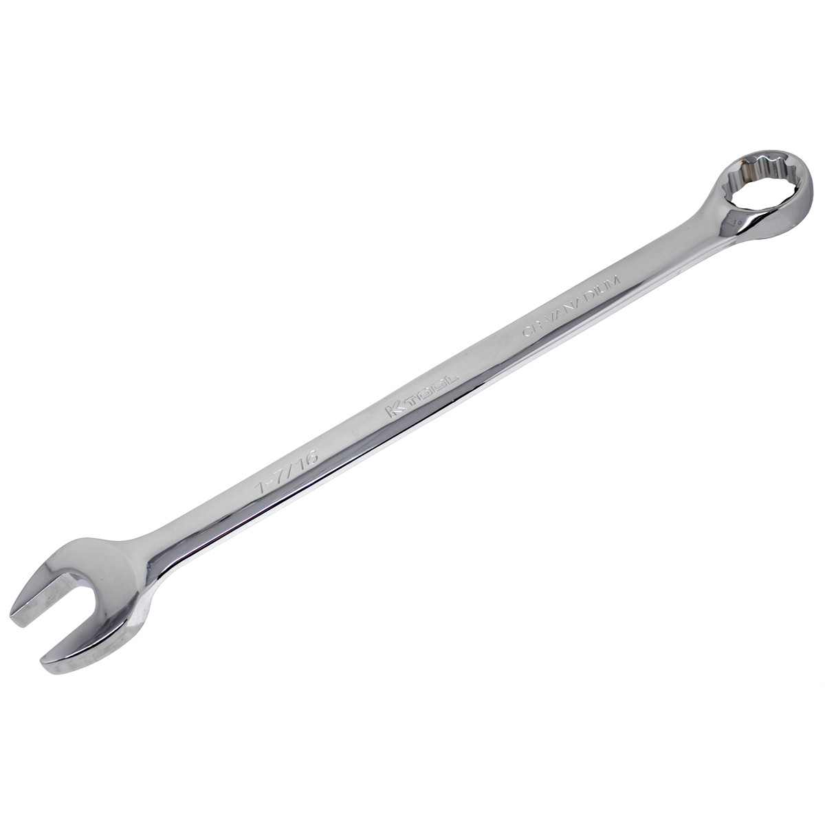 K-Tool 41346 1-7/16 Fractional 12pt Standard Combo Non-Ratcheting Wrench