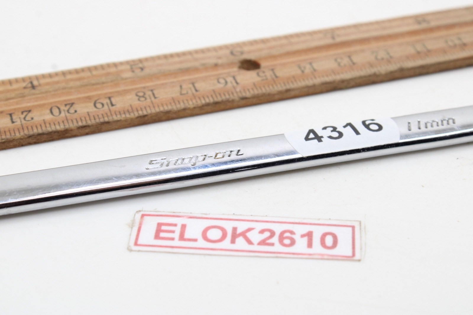 Snap-on OXEM110A 11 mm 12 Point Metric Flank Drive Combination Wrench 7.25″ USA