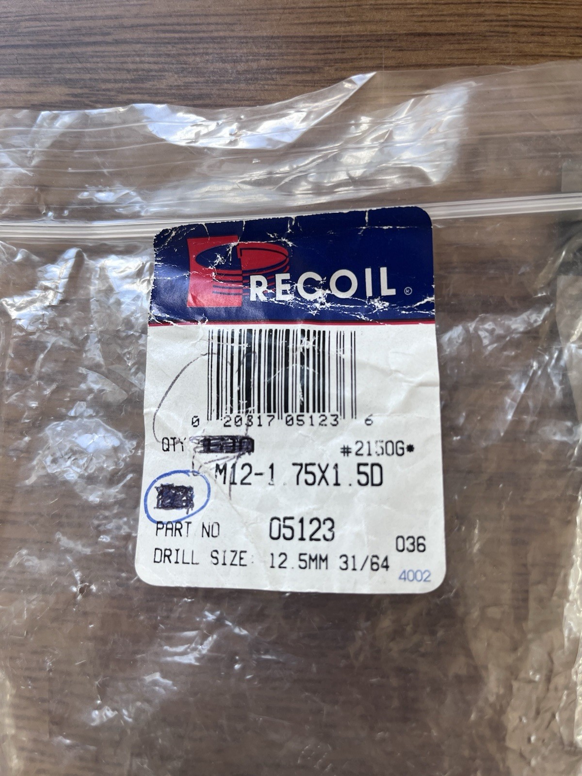 GENUINE RECOIL HELICOIL M12 x 1.25 12mm Damaged Threads STEEL 05123 1.5D